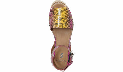 Franco Sarto Sarto Lexie 3 Espadrille Platform Sandal Multi Leather