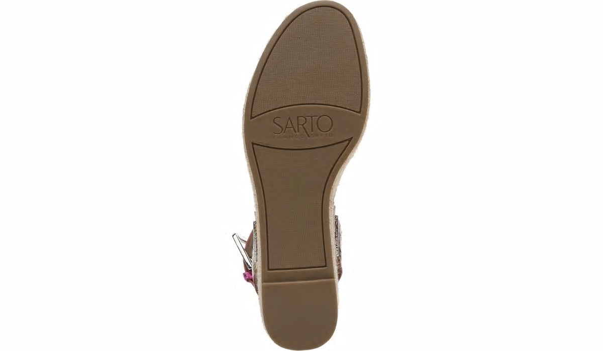 Franco Sarto Sarto Lexie 3 Espadrille Platform Sandal Multi Leather