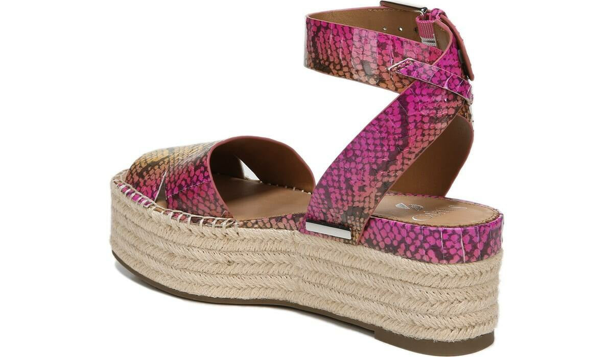 Franco Sarto Sarto Lexie 3 Espadrille Platform Sandal Multi Leather
