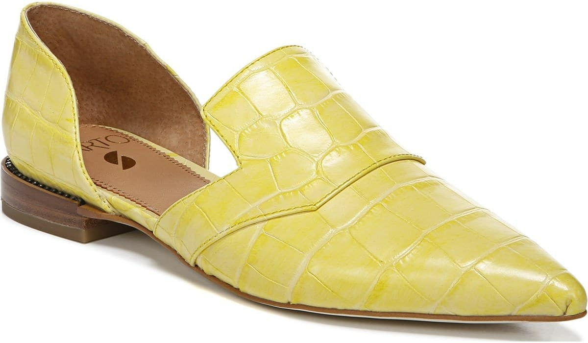 Franco Sarto Sarto Toby D'Orsay Flat Lemonade Leather