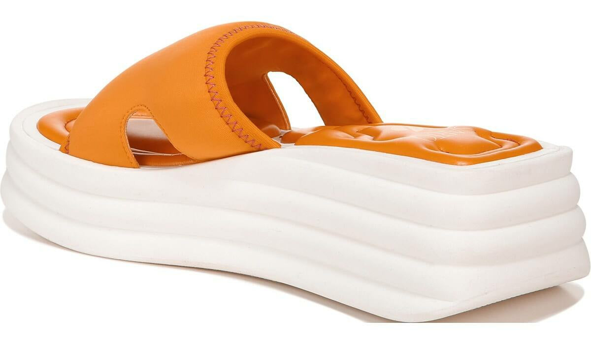 Franco Sarto Sarto Vina 2 Platform Slide Sandal Orange Fabric