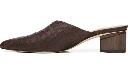 Franco Sarto Sarto Visa 2 Mule Brown Leather