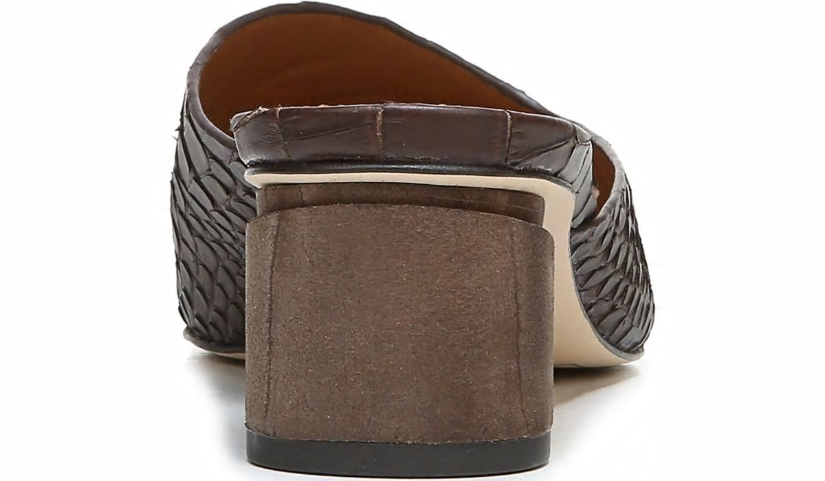 Franco Sarto Sarto Visa 2 Mule Brown Leather