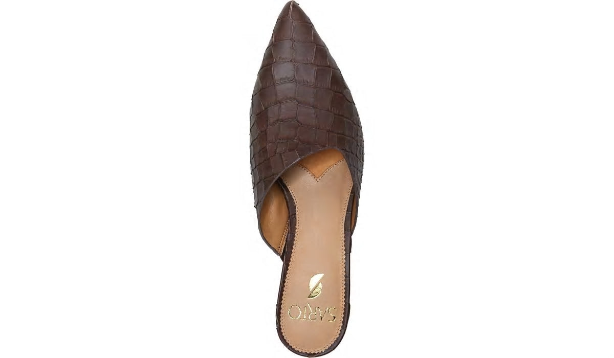 Franco Sarto Sarto Visa 2 Mule Brown Leather