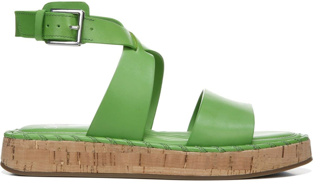 Franco Sarto Sarto Zarlo Platform Sandal Acid Green Leather