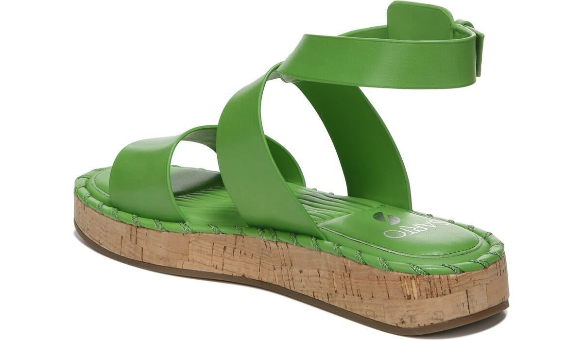 Franco Sarto Sarto Zarlo Platform Sandal Acid Green Leather