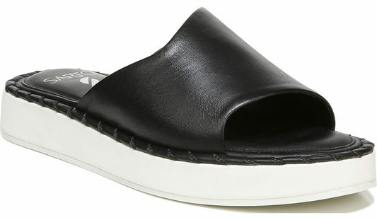 Franco Sarto Sarto Zoe Slide Sandal Black Leather