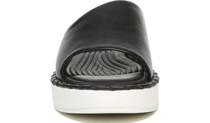 Franco Sarto Sarto Zoe Slide Sandal Black Leather