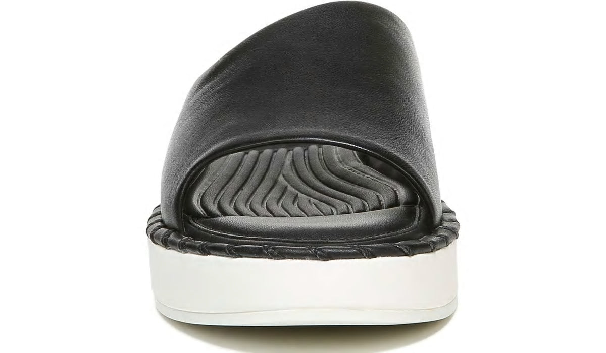 Franco Sarto Sarto Zoe Slide Sandal Black Leather