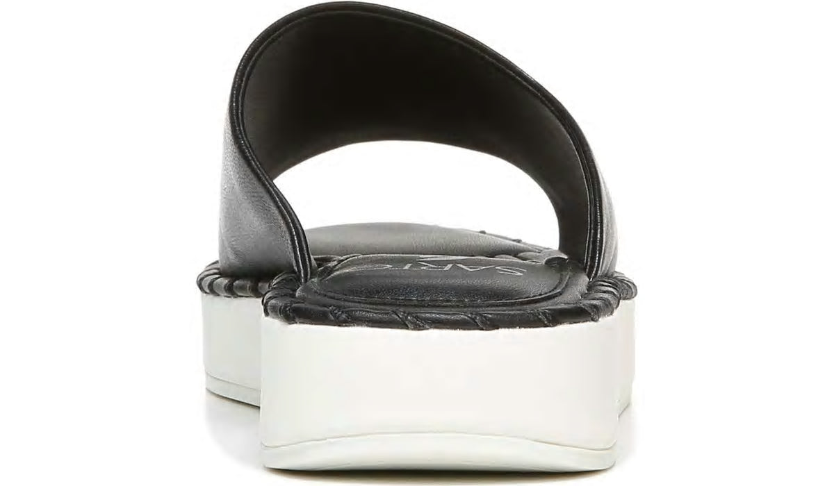 Franco Sarto Sarto Zoe Slide Sandal Black Leather