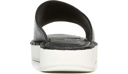 Franco Sarto Sarto Zoe Slide Sandal Black Leather