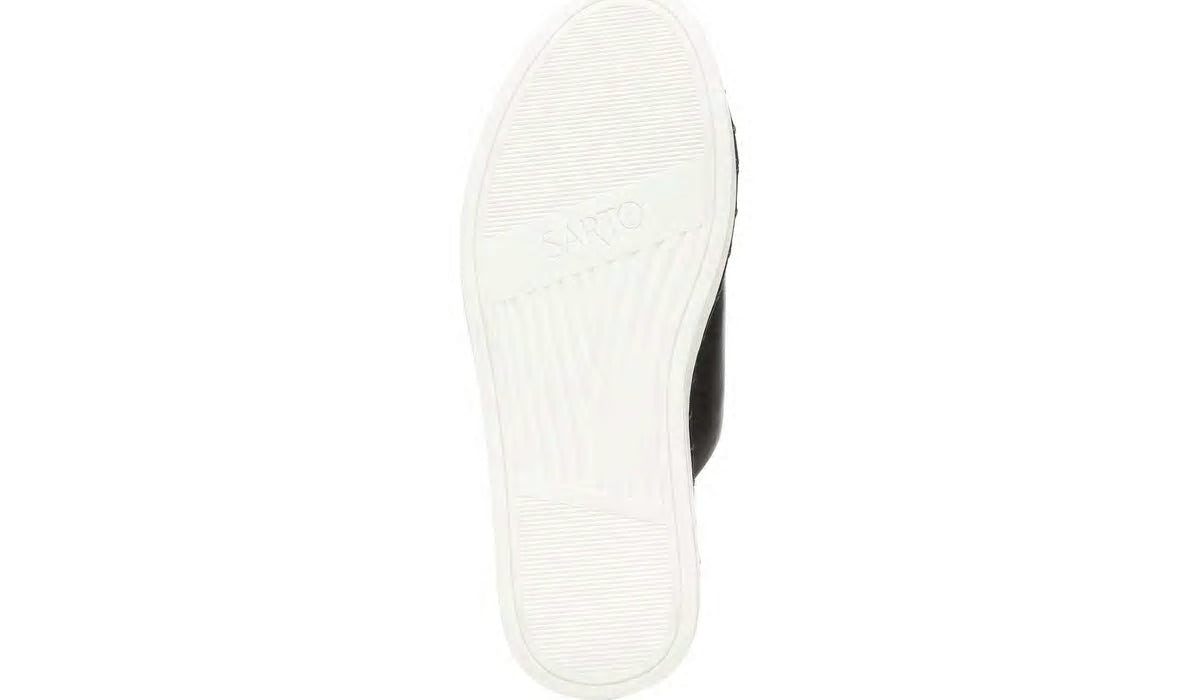 Franco Sarto Sarto Zoe Slide Sandal Black Leather
