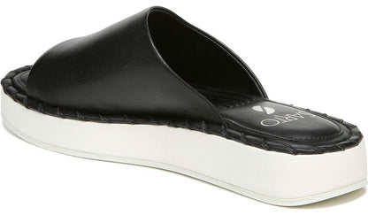 Franco Sarto Sarto Zoe Slide Sandal Black Leather