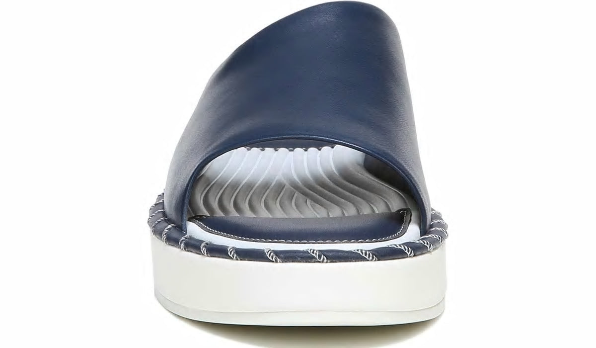 Franco Sarto Sarto Zoe Slide Sandal Navy Leather