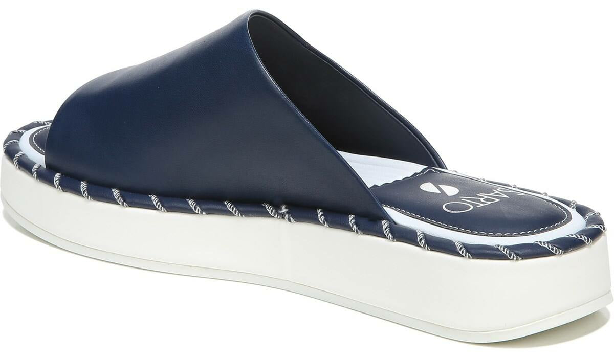 Franco Sarto Sarto Zoe Slide Sandal Navy Leather