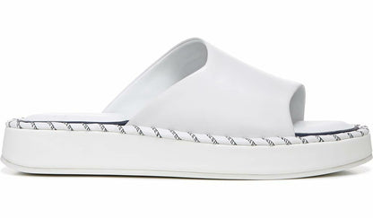Franco Sarto Sarto Zoe Slide Sandal White Leather