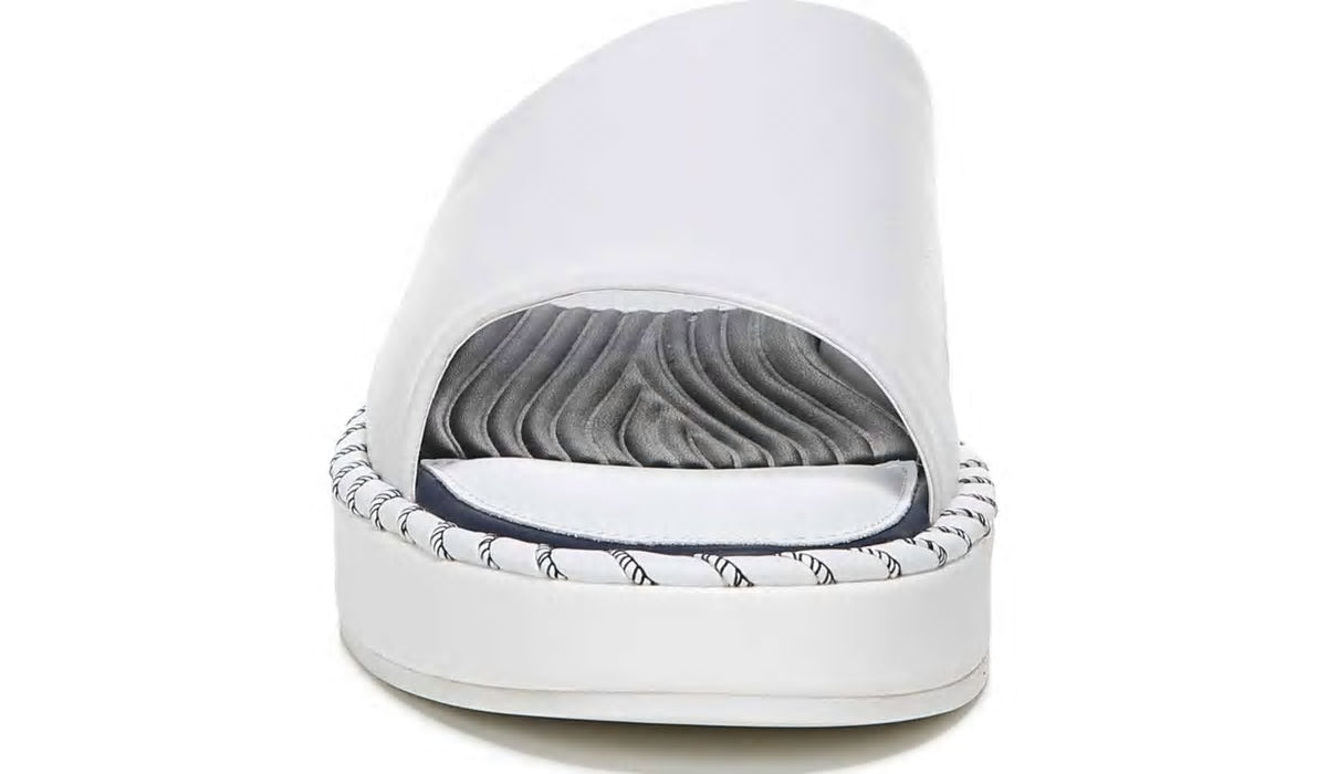 Franco Sarto Sarto Zoe Slide Sandal White Leather