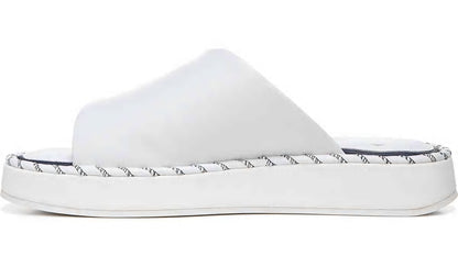 Franco Sarto Sarto Zoe Slide Sandal White Leather