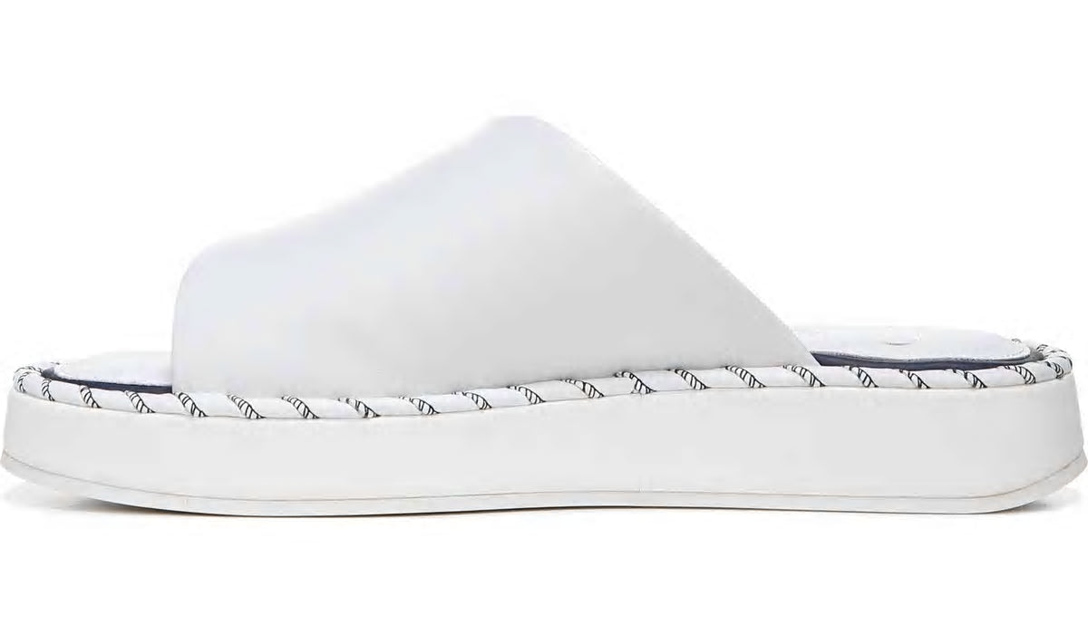 Franco Sarto Sarto Zoe Slide Sandal White Leather
