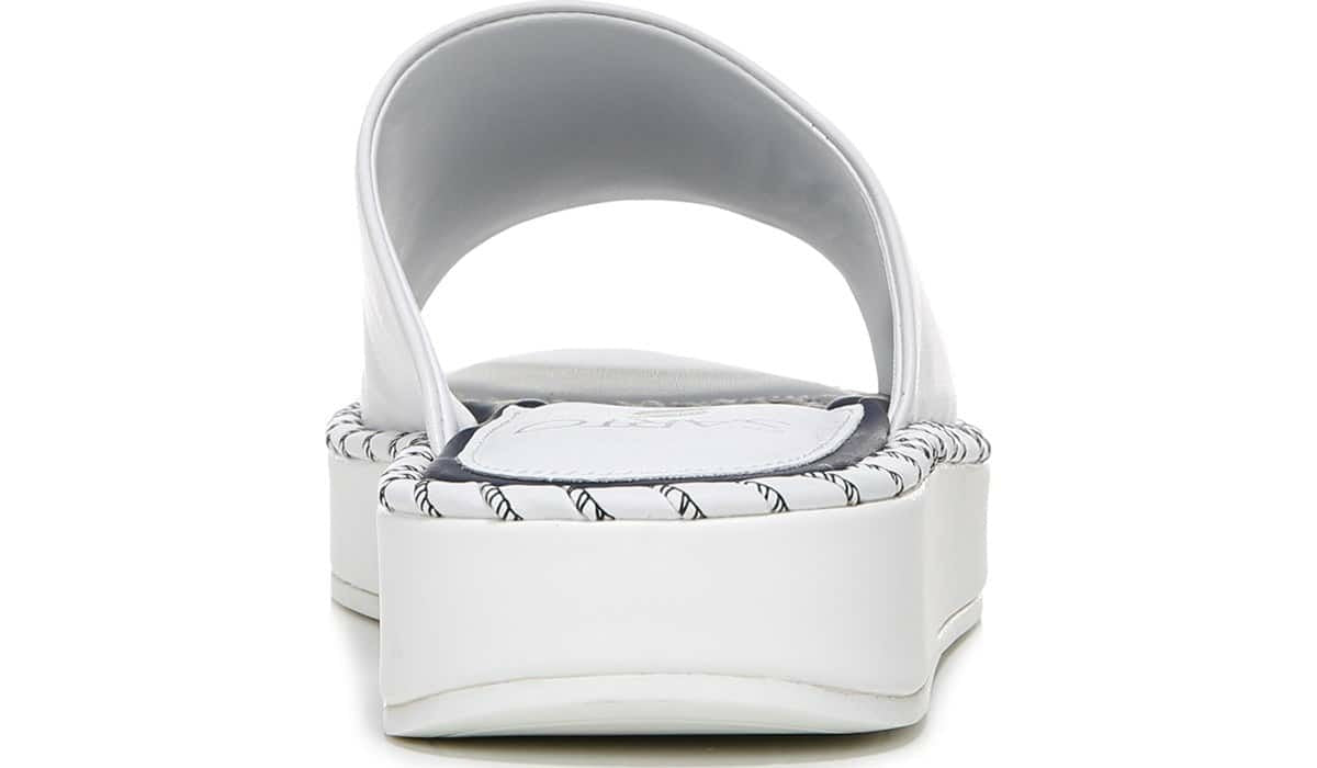 Franco Sarto Sarto Zoe Slide Sandal White Leather