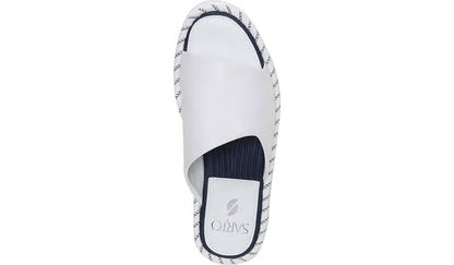 Franco Sarto Sarto Zoe Slide Sandal White Leather