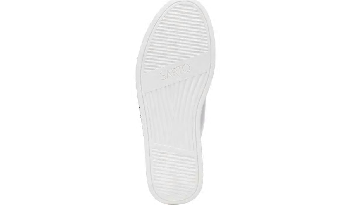 Franco Sarto Sarto Zoe Slide Sandal White Leather