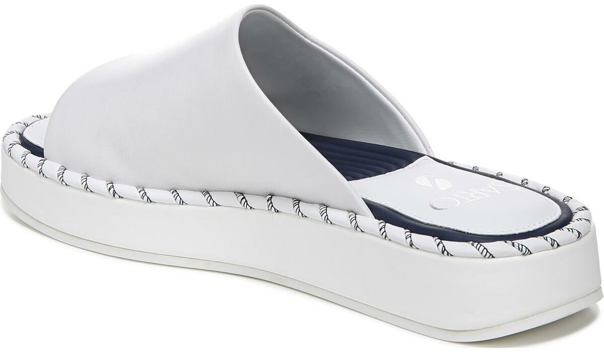 Franco Sarto Sarto Zoe Slide Sandal White Leather
